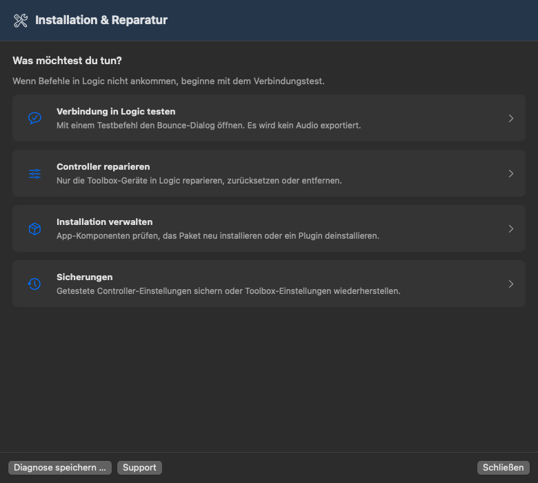 Installations- und Reparaturassistent