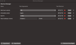 Shortcut Manager